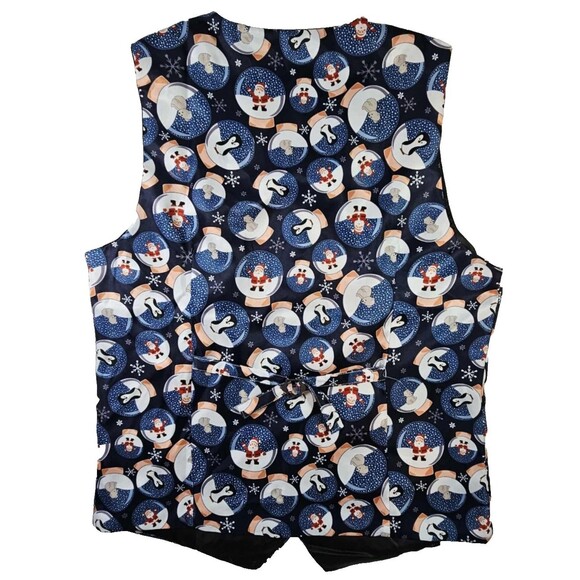 Whatlee’s Men’s XXL Ugly Christmas Vest Snowglobes Santa Penguins Bears NWT - Picture 2 of 6